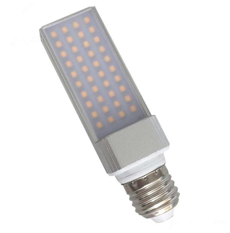 110V 230V Dimmable 6W G24 E27 PL LED Bulb with PC cover or without cover 3 years warranty