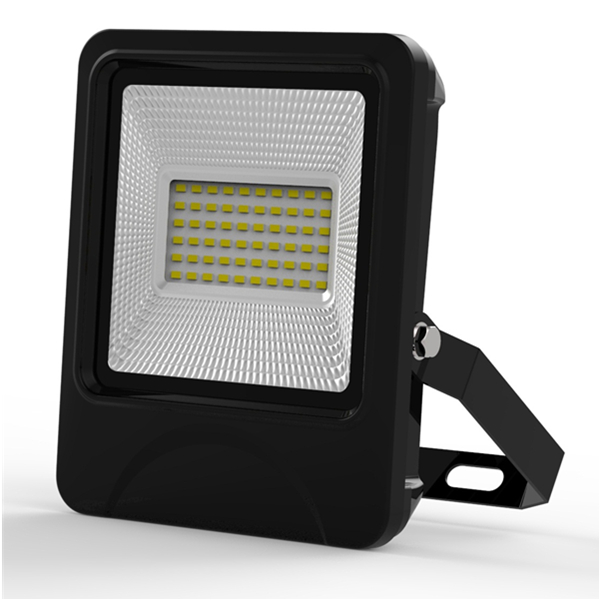 30W SMD LED Floodlight IP66 waterproof textured die-casting Aluminum radiator Black and Blue sides