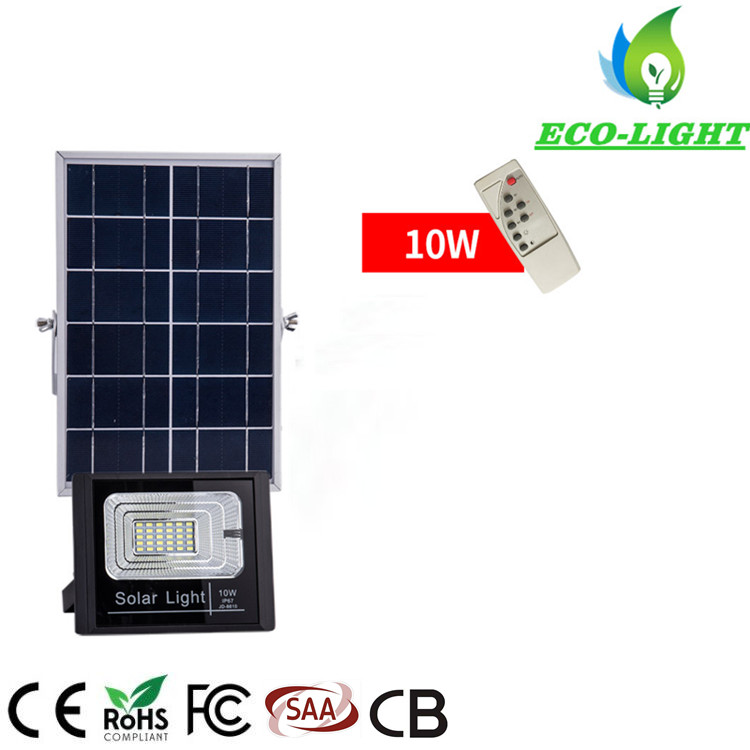 10w solar system home lamp with remote control LED landscape flood light