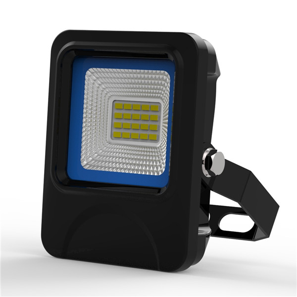 10W SMD LED Flood Lamps IP66 waterproof textured die-casting Aluminum radiator Black and Blue Case