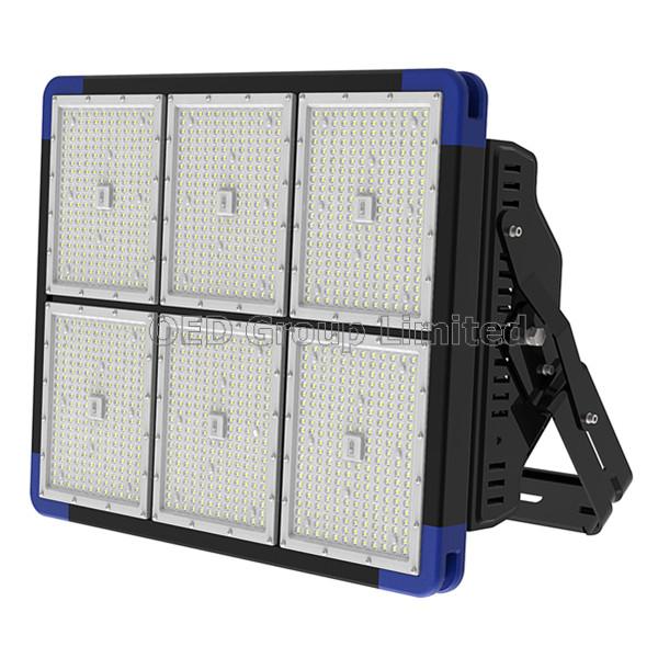 IP66 1080W 85-277V AC 140lm/W for Stadium Sports Field Lighting with Meanwell Driver
