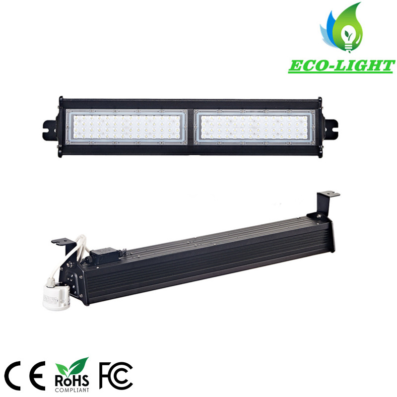 5 years warranty black aluminum meanwell driver 3030SMD 100w led linear high bay light