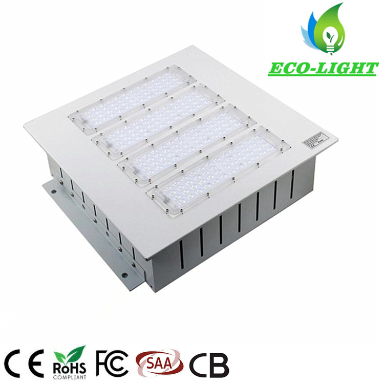 Outdoor waterproof 200W embedded LED module gas station light