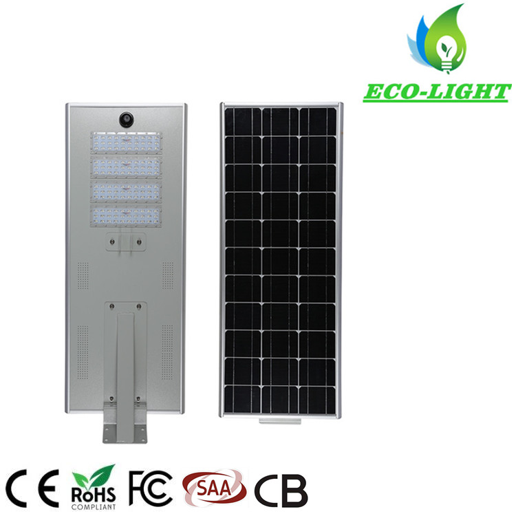 Hot sale outdoor waterproof 80W garden lighting LED integrated solar street light