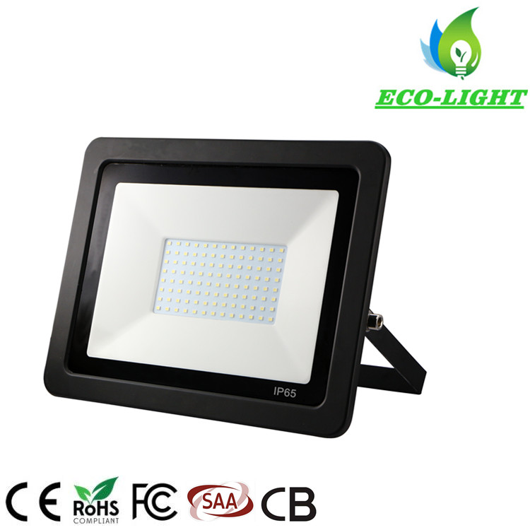 IP65 LED slim SMD flood light 100w with white black cover