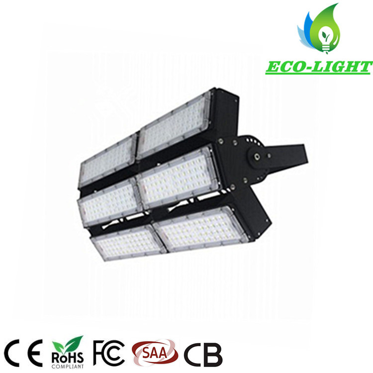 Ce RoHS IP65 300W SMD Module Adjustable Angle LED Flood Light for Sports Stadium Used