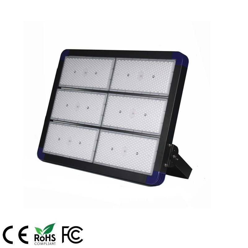 Slim design high power 1200W IP66 outdoor area LED flood light