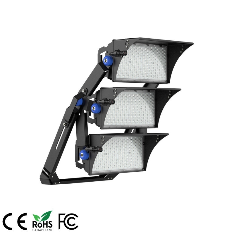 IP66 outdoor pole lights 1500W 35-45m high mast led stadium flood light