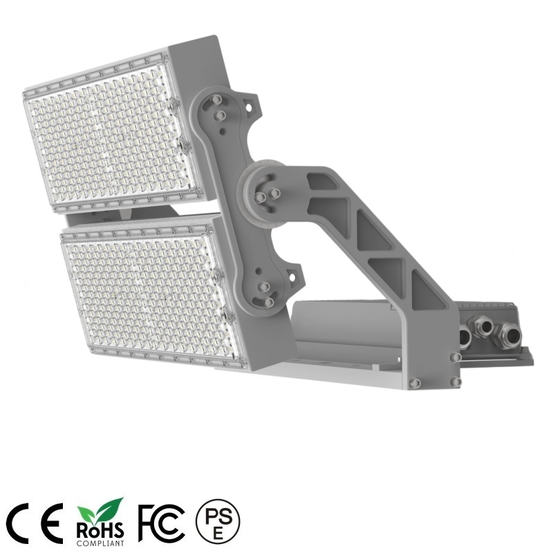 IP66 IK10 CE RoHS ST21 1200W LED Sports Light 170LM/W
